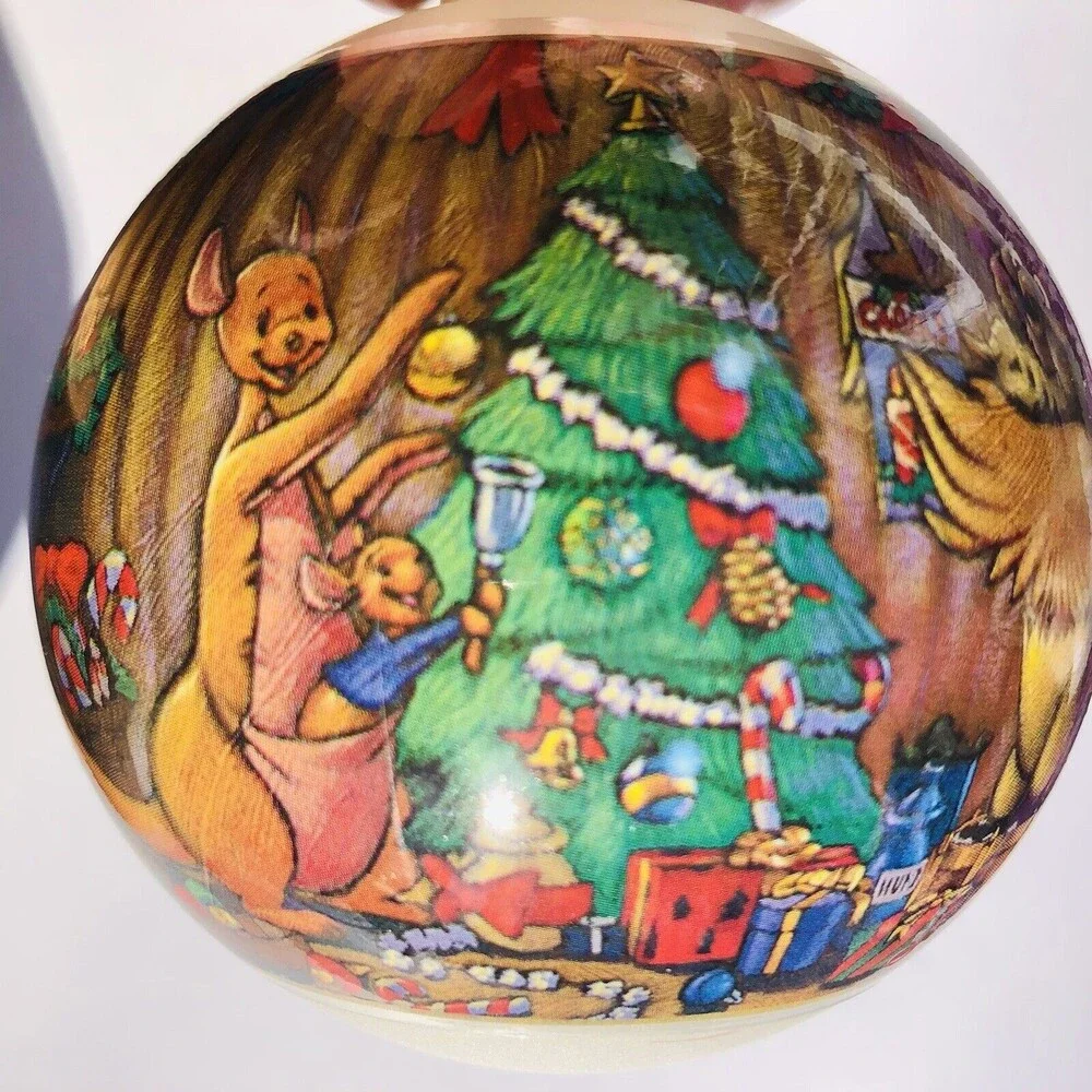 The Disney Store A Decade of Dreams Christmas Ornament Glass 3 Balls Vintage